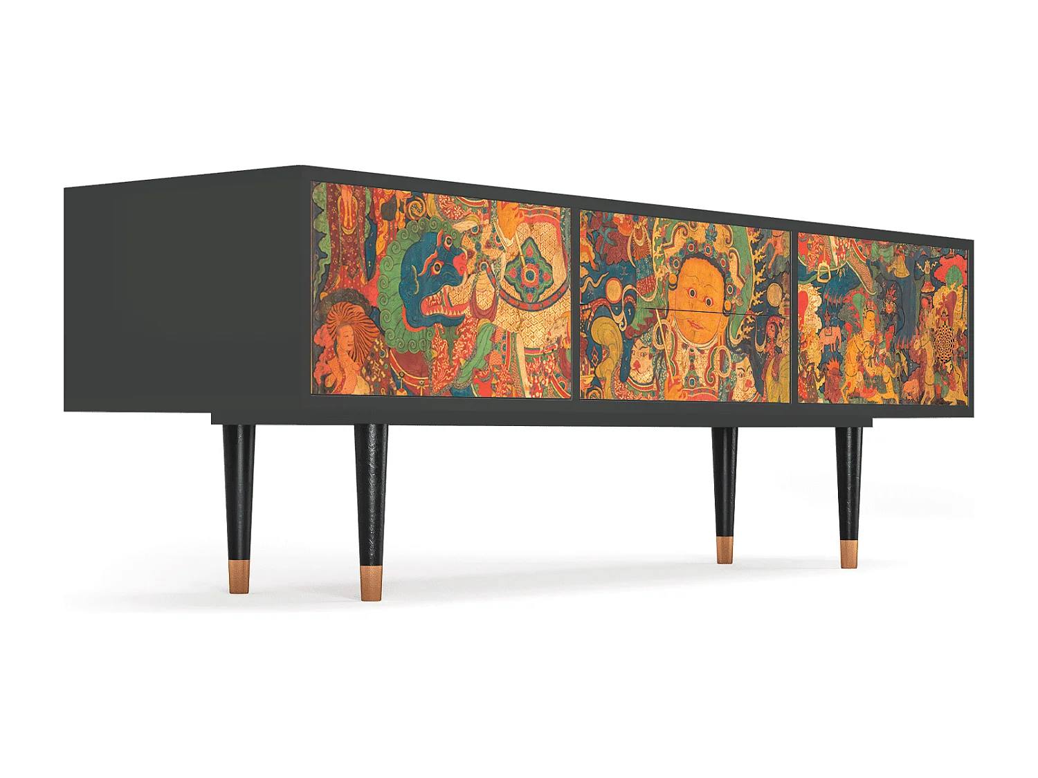 Mobile TV - 170х59х48 cm - T4 - God by Vaisravana , Antracite