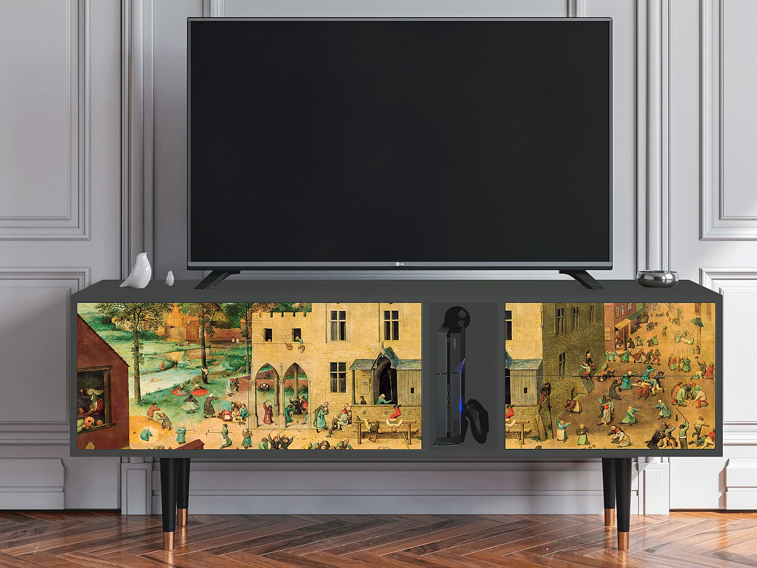 TV-meubel - 170х69х48 cm - T1 - Children Games, Antraciet