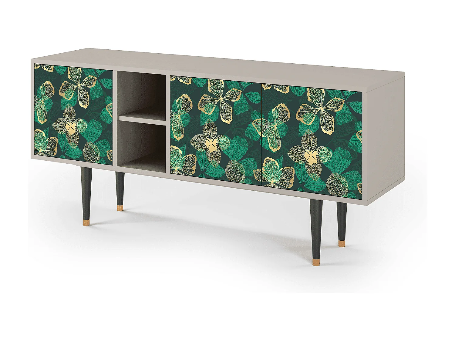 Mobile TV - 150х69х41 cm - T5 - Green Flower, Sabbia