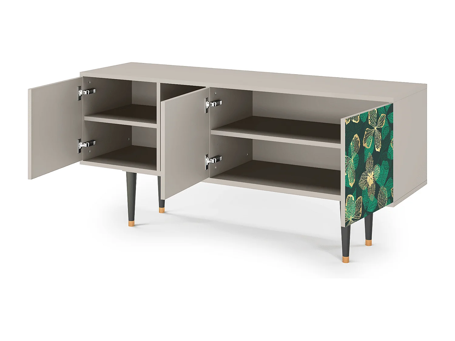 Mobile TV - 150х69х41 cm - T5 - Green Flower, Sabbia