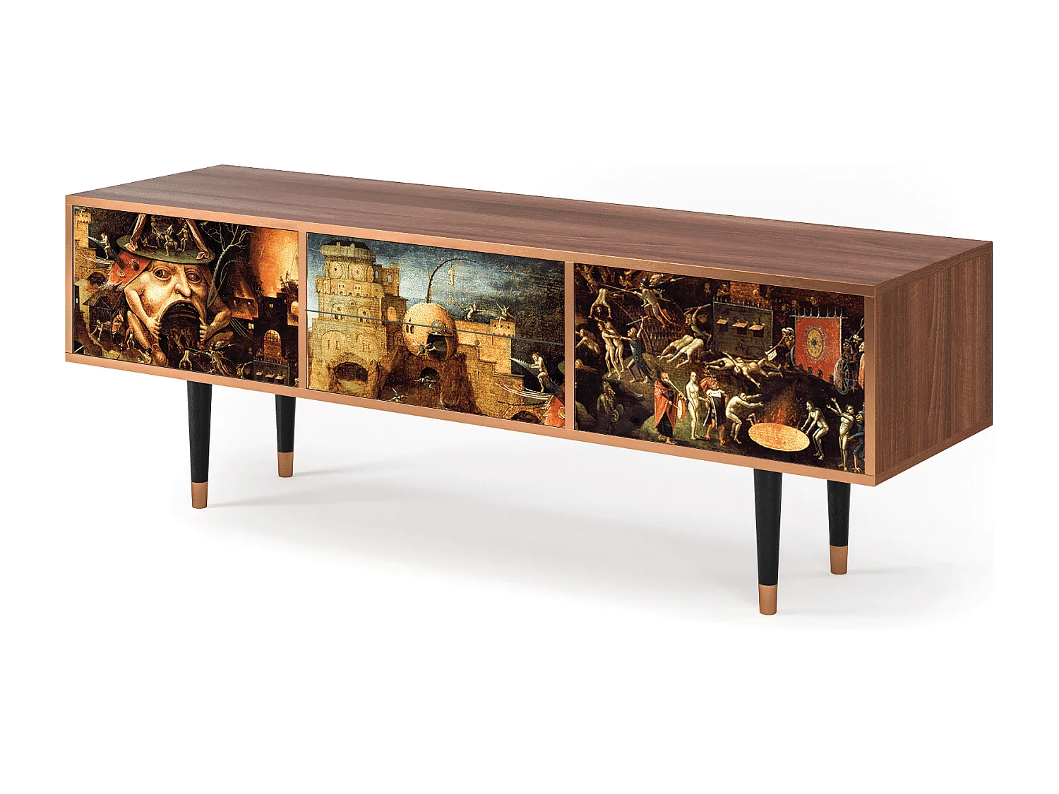 Mobile TV - 170х59х48 cm - T4 - Christ in Limbo, Noce