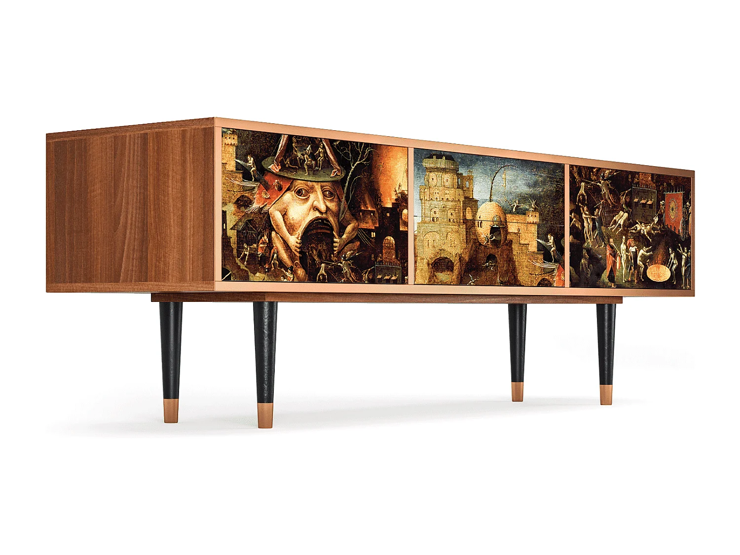 Mobile TV - 170х59х48 cm - T4 - Christ in Limbo, Noce