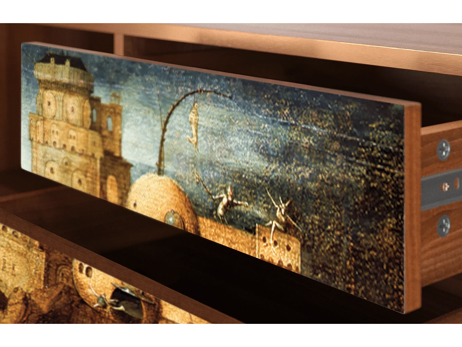 Mobile TV - 170х59х48 cm - T4 - Christ in Limbo, Noce