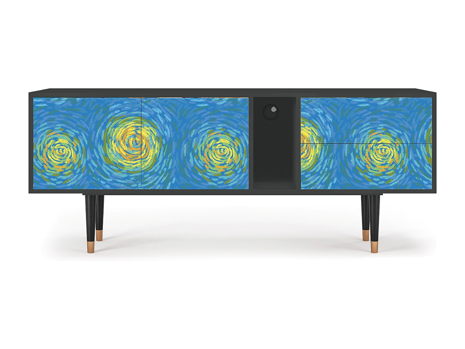 TV-Möbel - 170х69х48 cm - T1 - Van Gogh Lights, Anthrazit