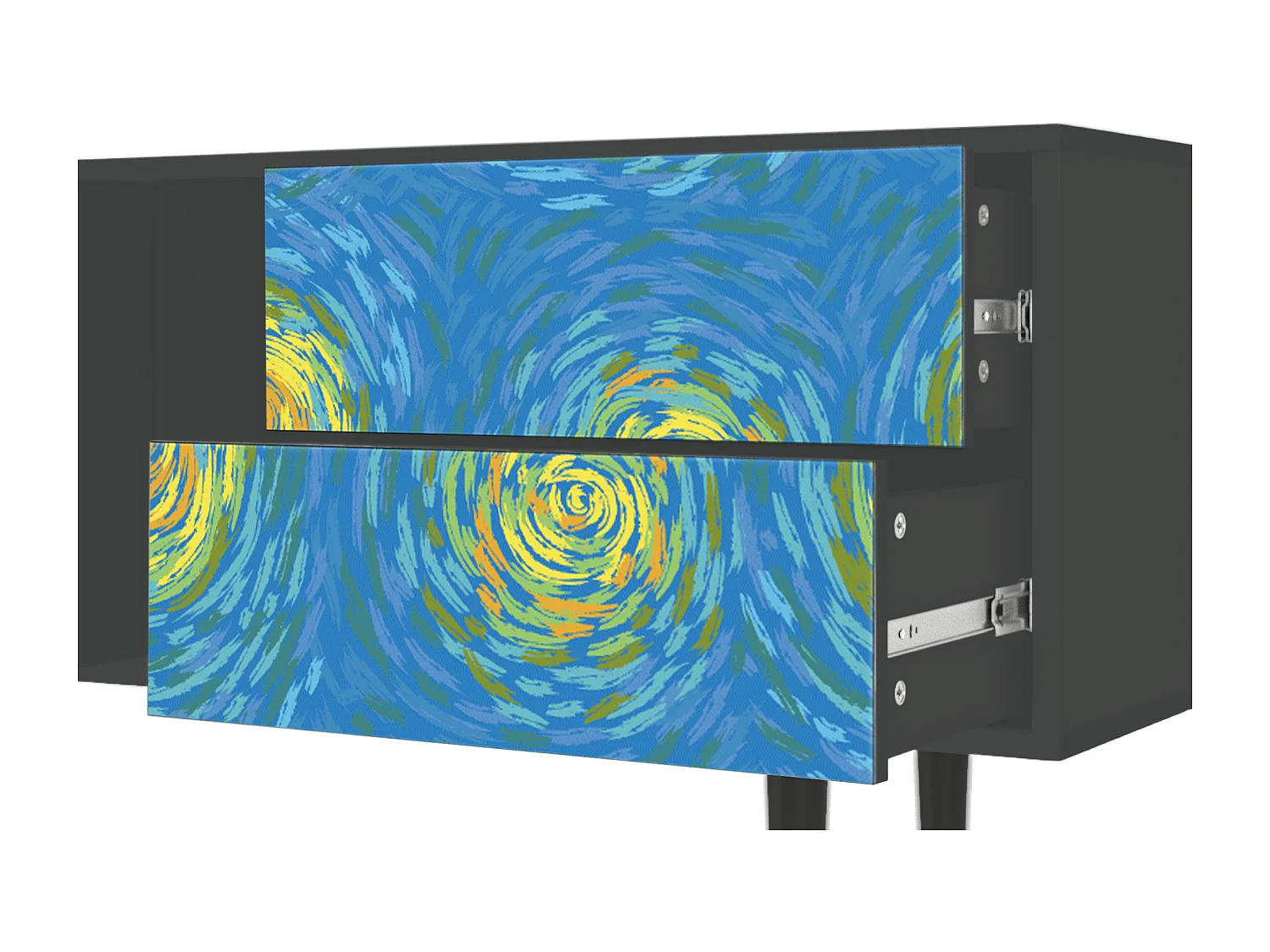 TV-Möbel - 170х69х48 cm - T1 - Van Gogh Lights, Anthrazit