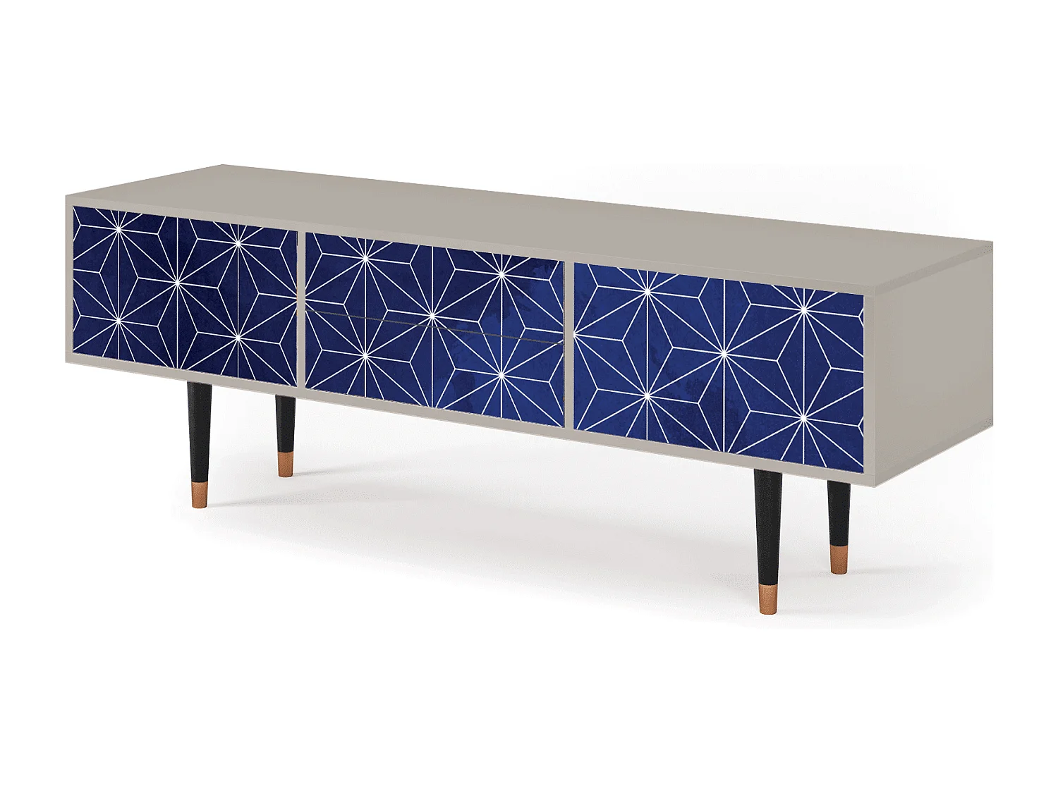 Szafka RTV - 170х59х48 cm - T4 - Milky Way, Piaskowy