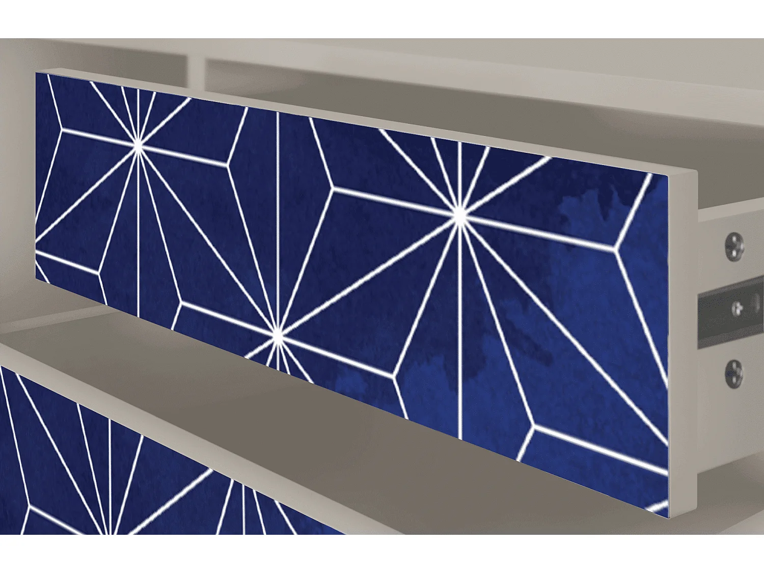 Szafka RTV - 170х59х48 cm - T4 - Milky Way, Piaskowy