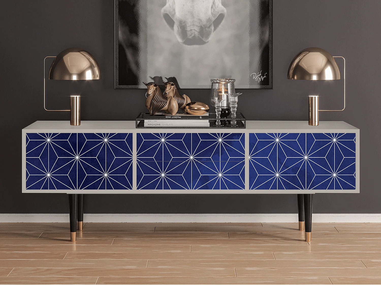 Meuble TV - 170х59х48 cm - T4 - Milky Way, Sable