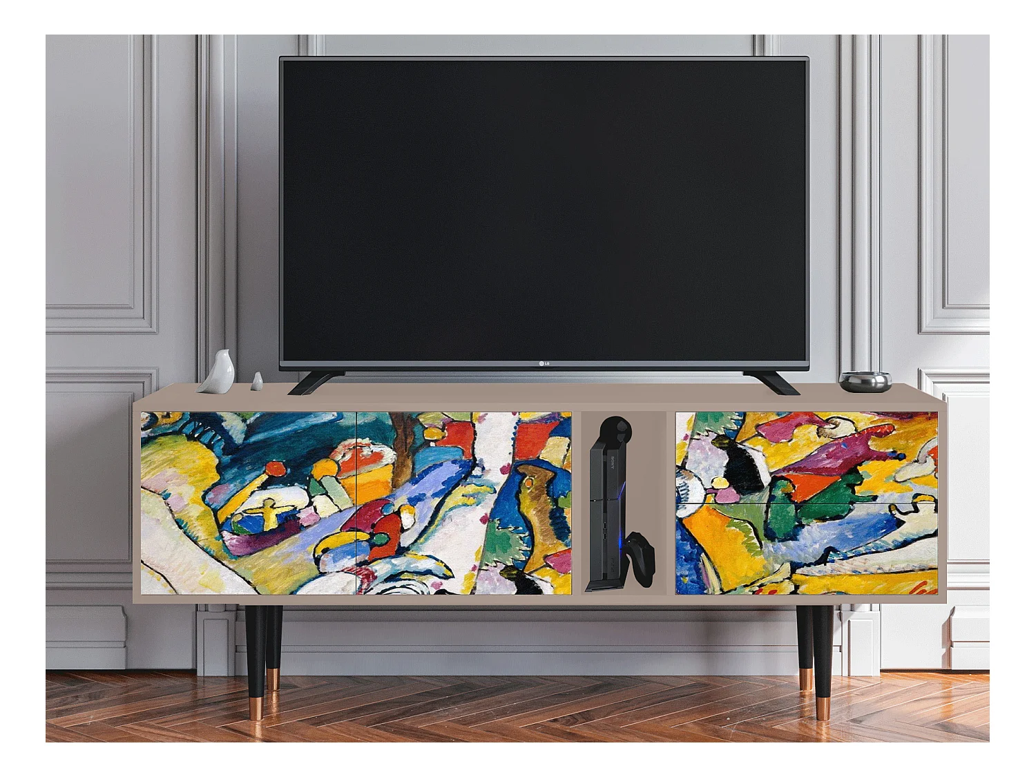Meuble TV - 170х69х48 cm - T1 - Improvisation 26  , Latte