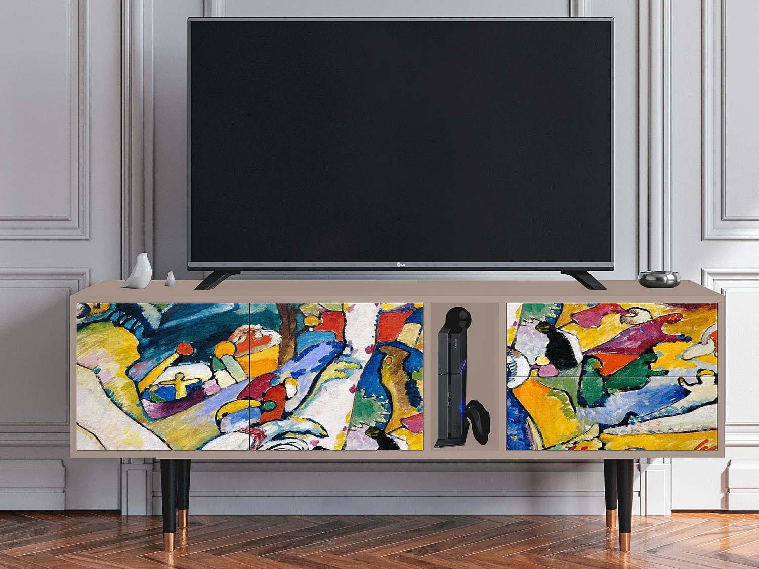 Mueble de TV - 170х69х48 cm - T1 - Improvisation 26  , Latte