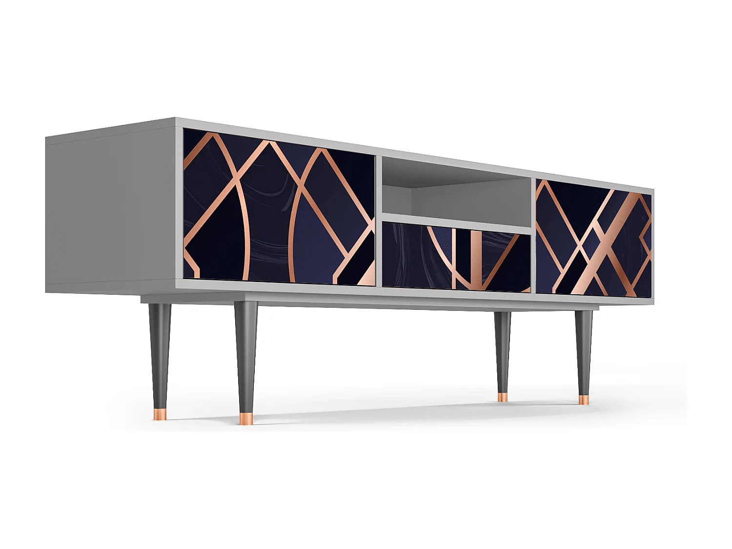 TV-Möbel - 170х59х41 cm - T6 - Purple Temple, Grau