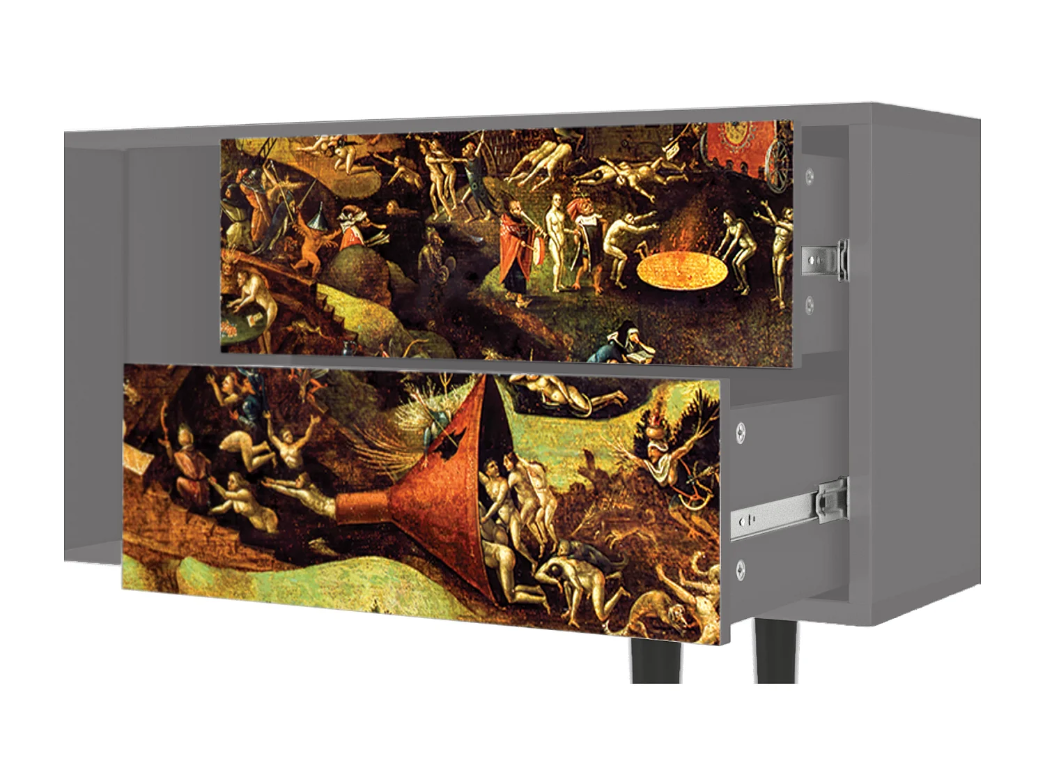 Mobile TV - 170х69х48 cm - T1 - Christ in Limbo, Grigio