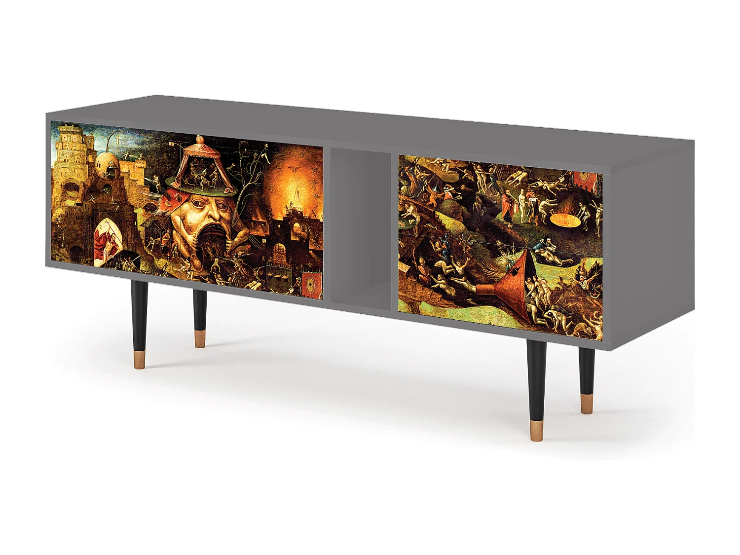 Meuble TV - 170х69х48 cm - T1 - Christ in Limbo, Gris