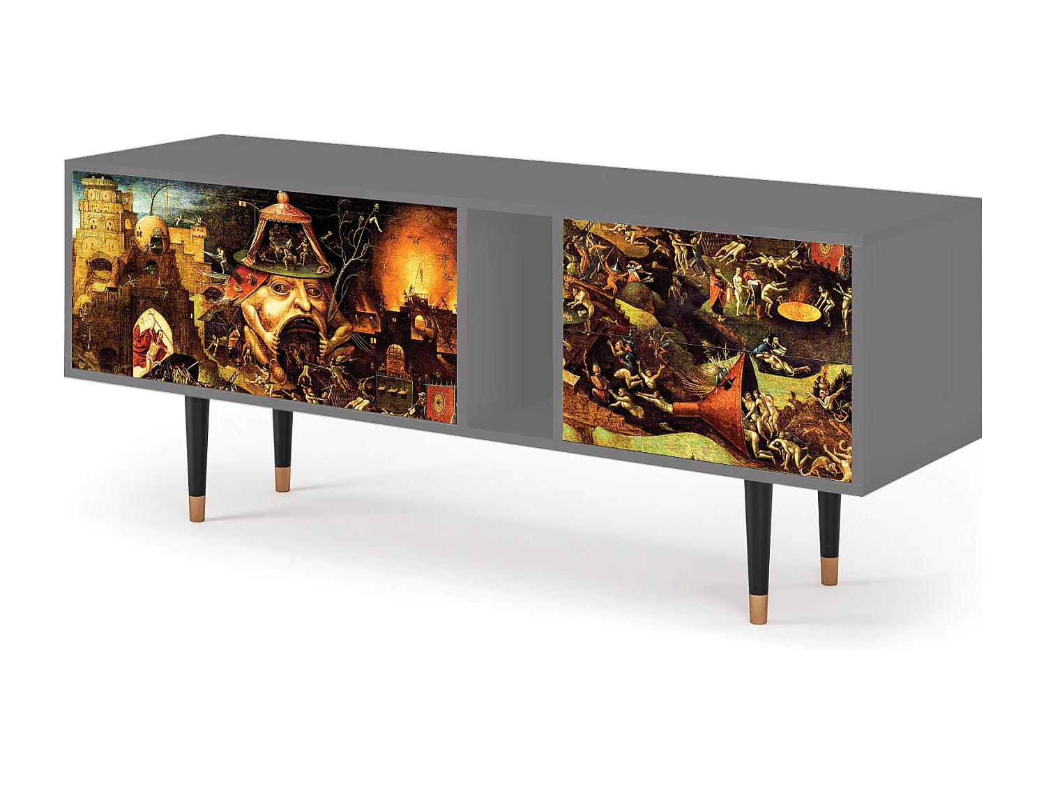 Meuble TV - 170х69х48 cm - T1 - Christ in Limbo, Gris