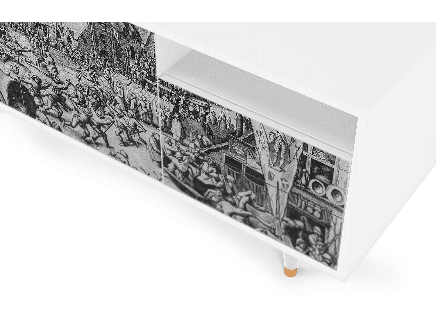 TV-Möbel - 125х56х41 cm - T7 - The Festival of Saint, Weiß