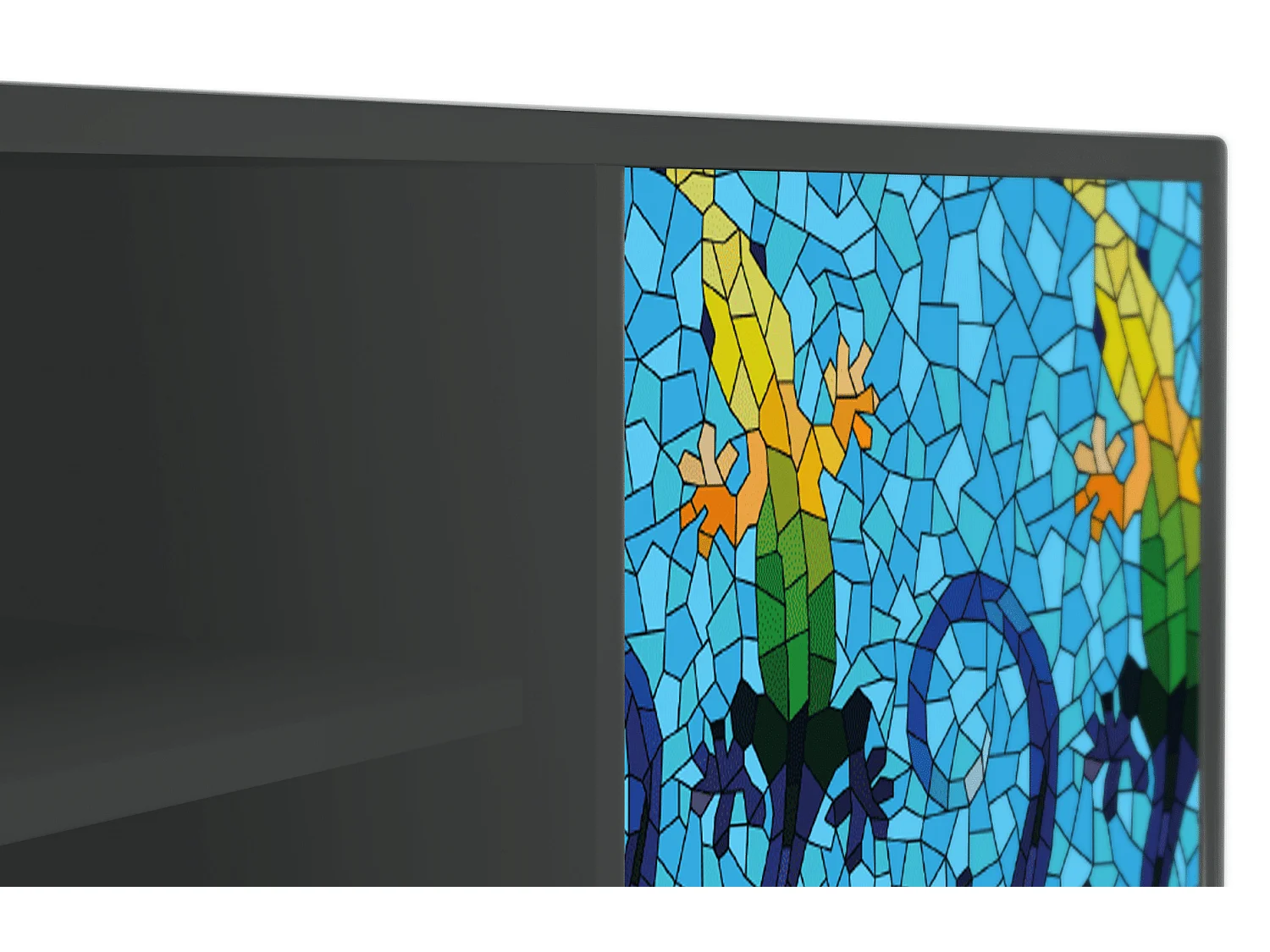 Meuble TV - 170х69х48 cm - T2 - Gaudi's Lizard, Anthracite