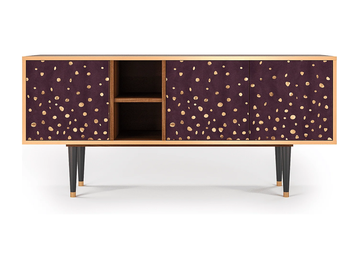 TV-meubel - 150х69х41 cm - T5 - Glowworms, Walnoot