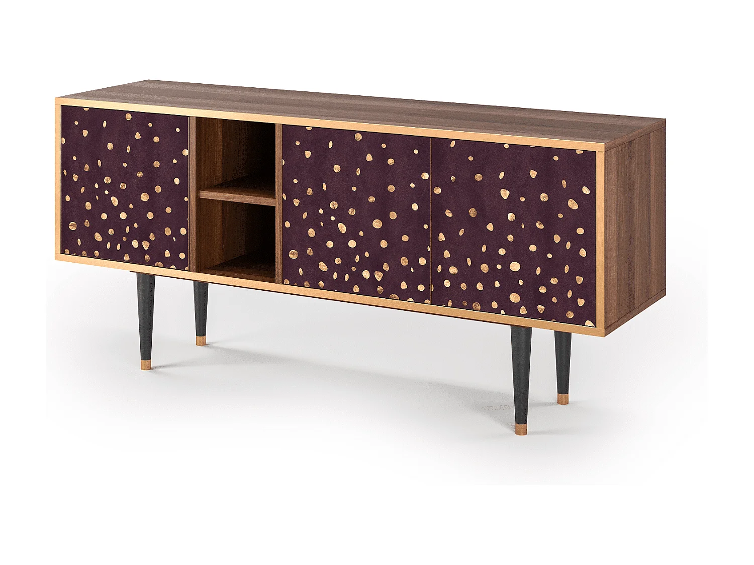 TV-meubel - 150х69х41 cm - T5 - Glowworms, Walnoot