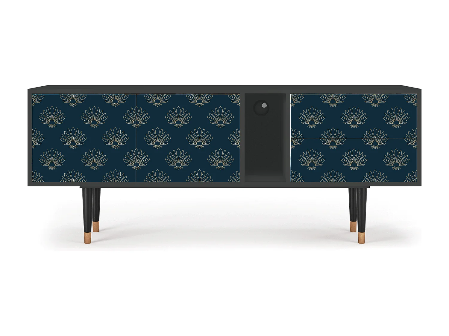 Meuble TV - 170х69х48 cm - T1 - Blue Lotus, Anthracite