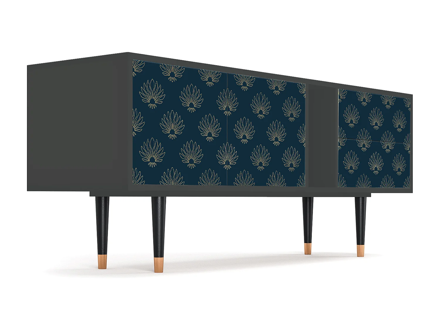 Meuble TV - 170х69х48 cm - T1 - Blue Lotus, Anthracite