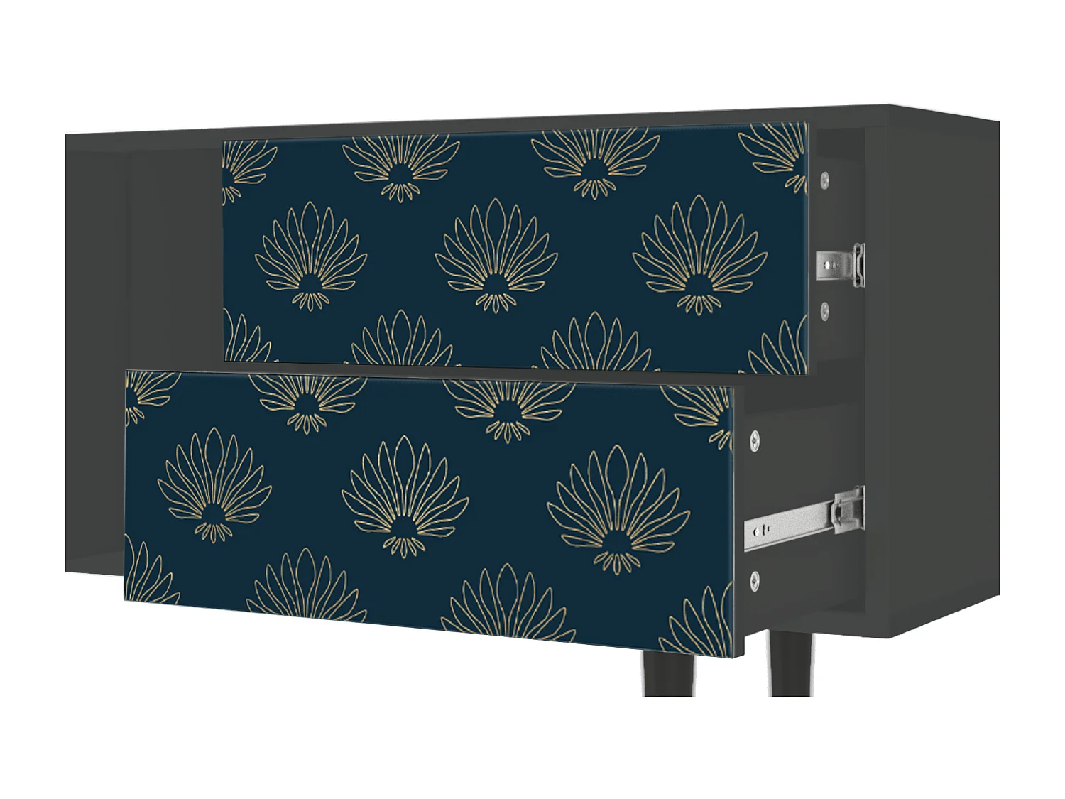 Meuble TV - 170х69х48 cm - T1 - Blue Lotus, Anthracite