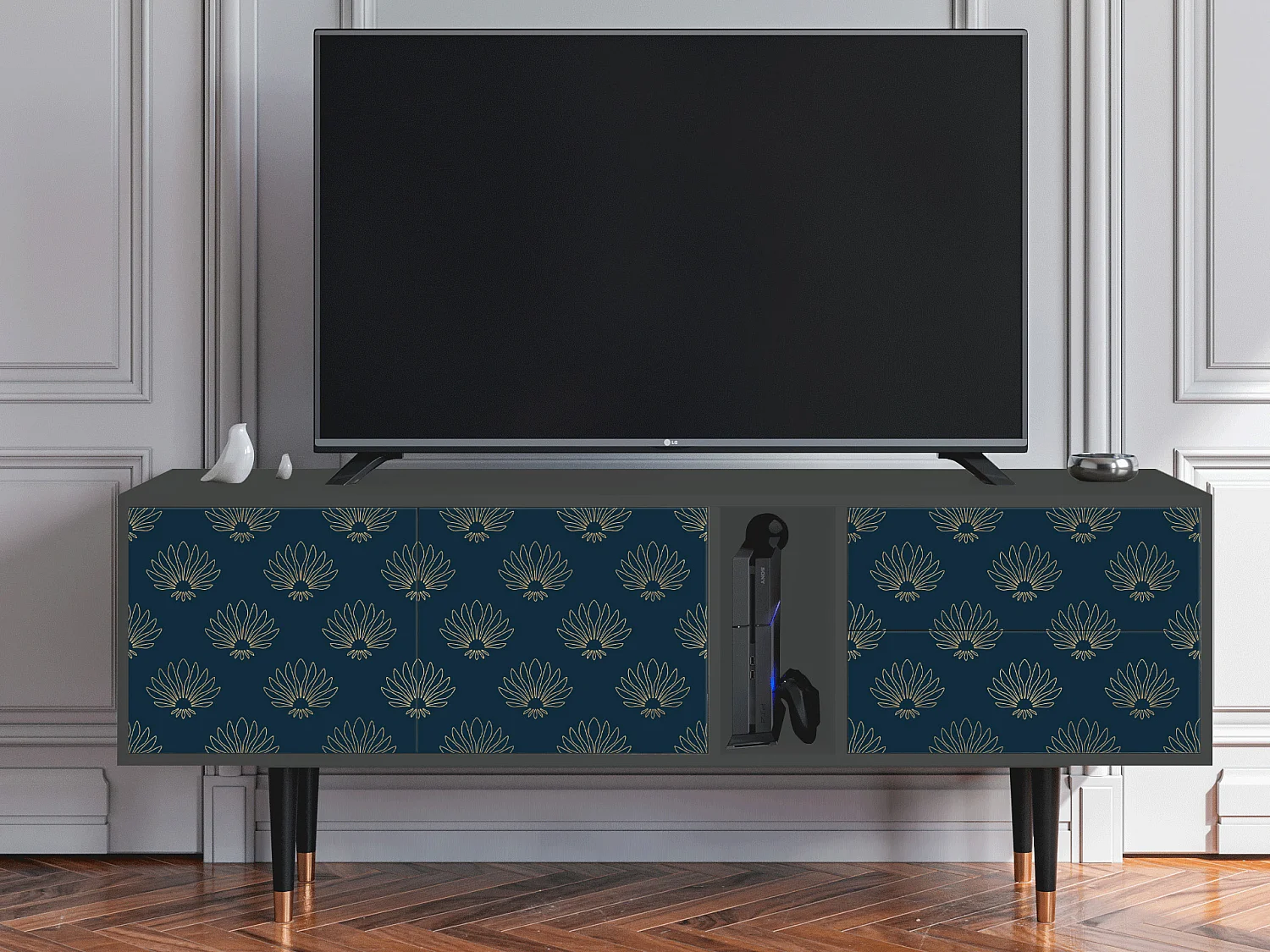 TV-meubel - 170х69х48 cm - T1 - Blue Lotus, Antraciet