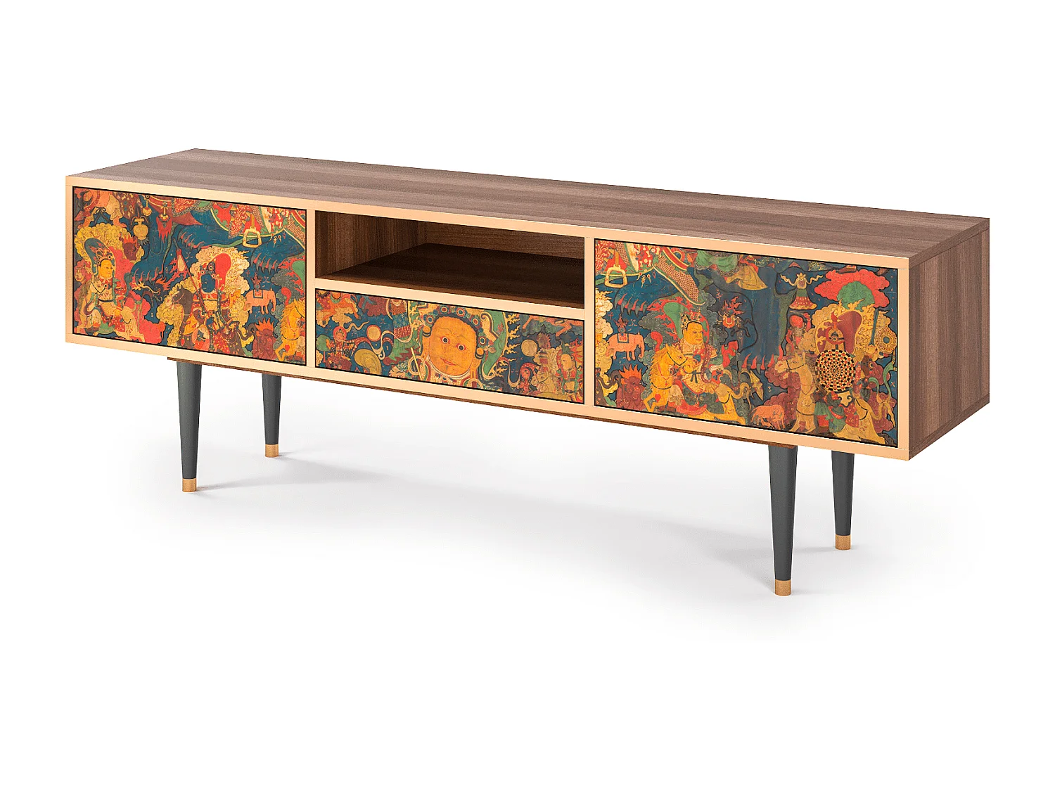 Meuble TV - 170х59х41 cm - T6 - God by Vaisravana , Noyer