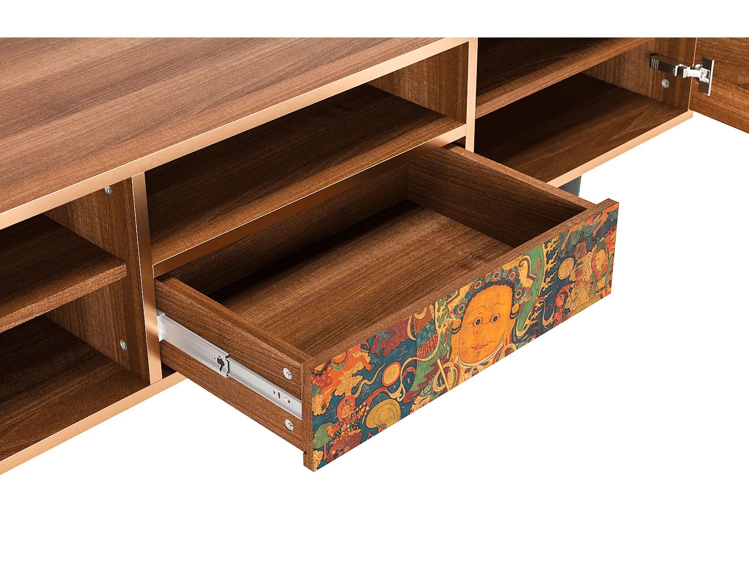 Meuble TV - 170х59х41 cm - T6 - God by Vaisravana , Noyer