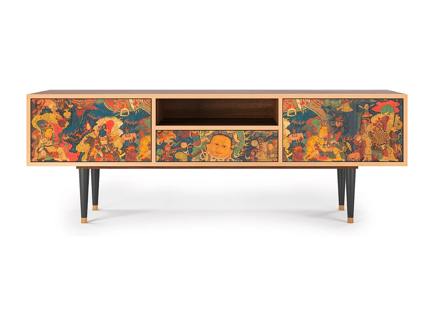 Meuble TV - 170х59х41 cm - T6 - God by Vaisravana , Noyer