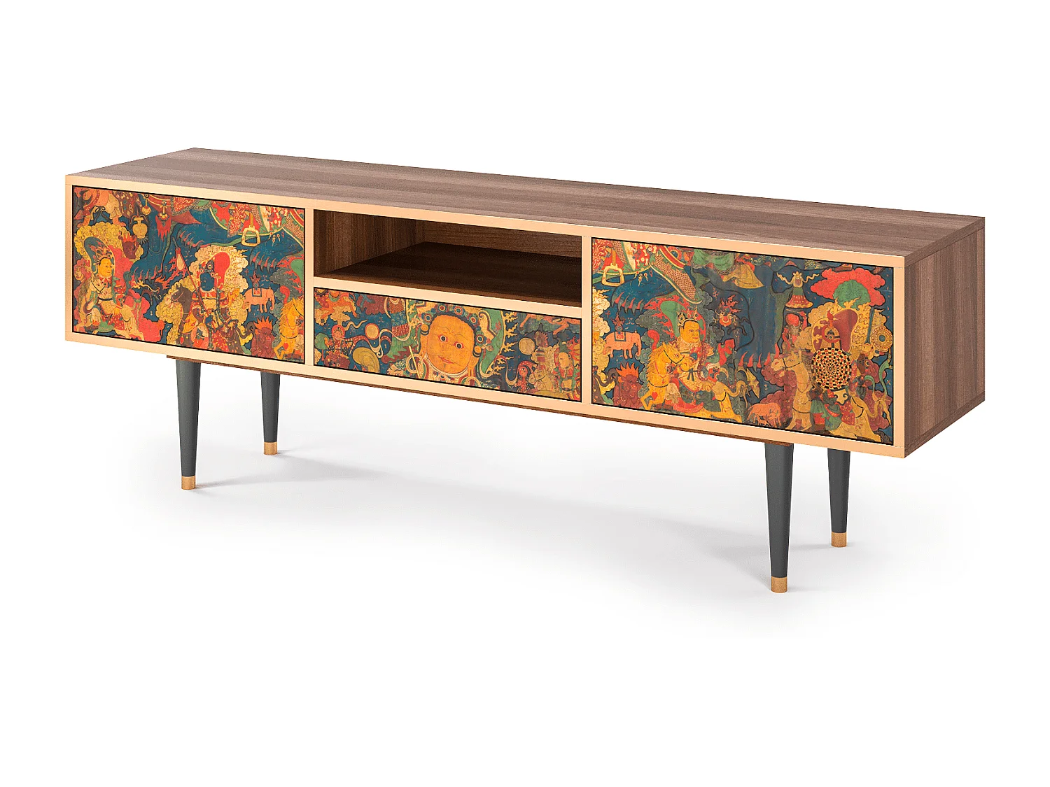 Meuble TV - 170х59х41 cm - T6 - God by Vaisravana , Noyer