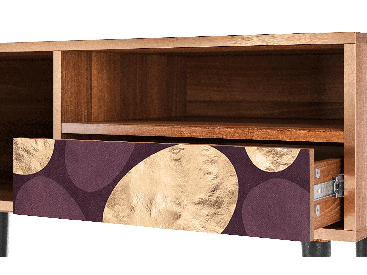 Mueble de TV - 115х59х48 cm - T3 - Fine Wine, Nogal