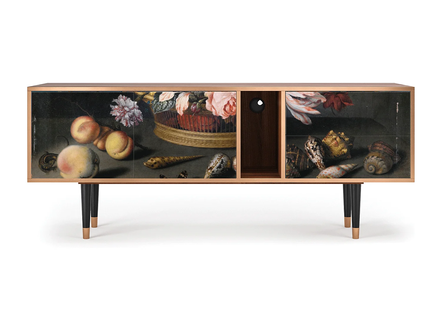 Mobile TV - 170х69х48 cm - T1 - Still Life with Flowers, Noce