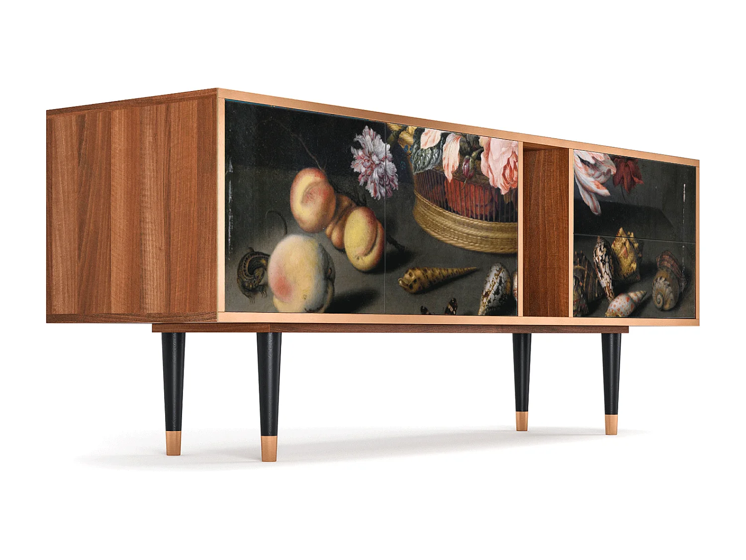 Mobile TV - 170х69х48 cm - T1 - Still Life with Flowers, Noce