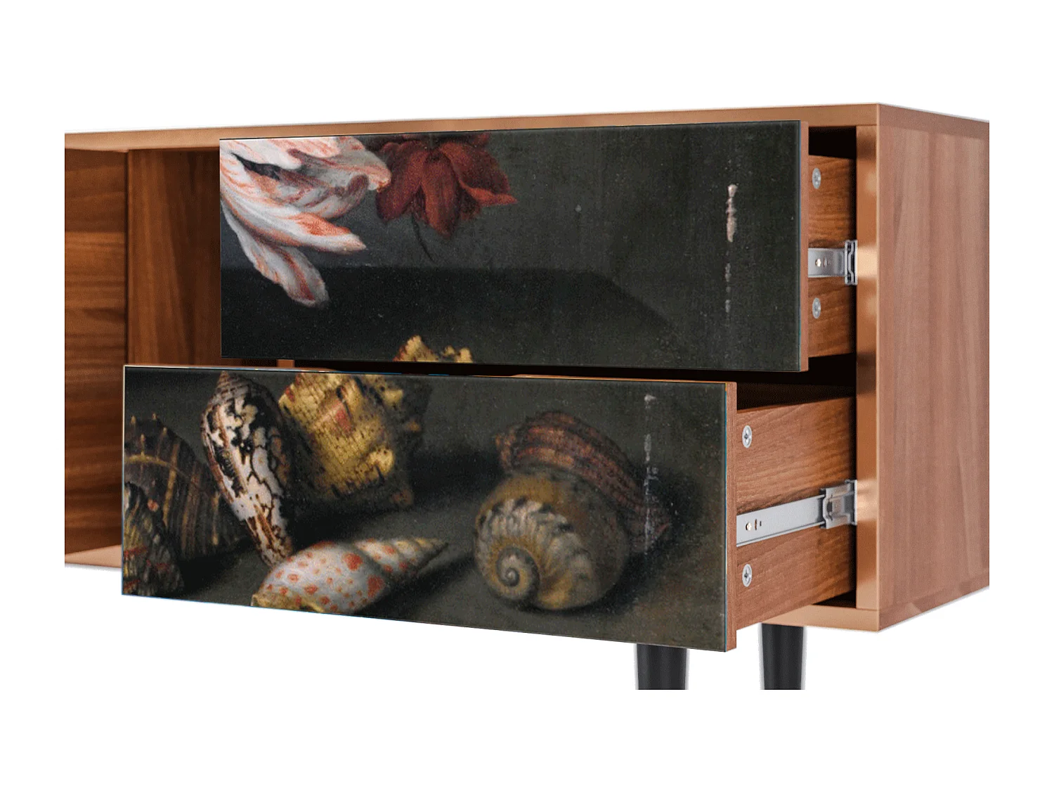 Mobile TV - 170х69х48 cm - T1 - Still Life with Flowers, Noce