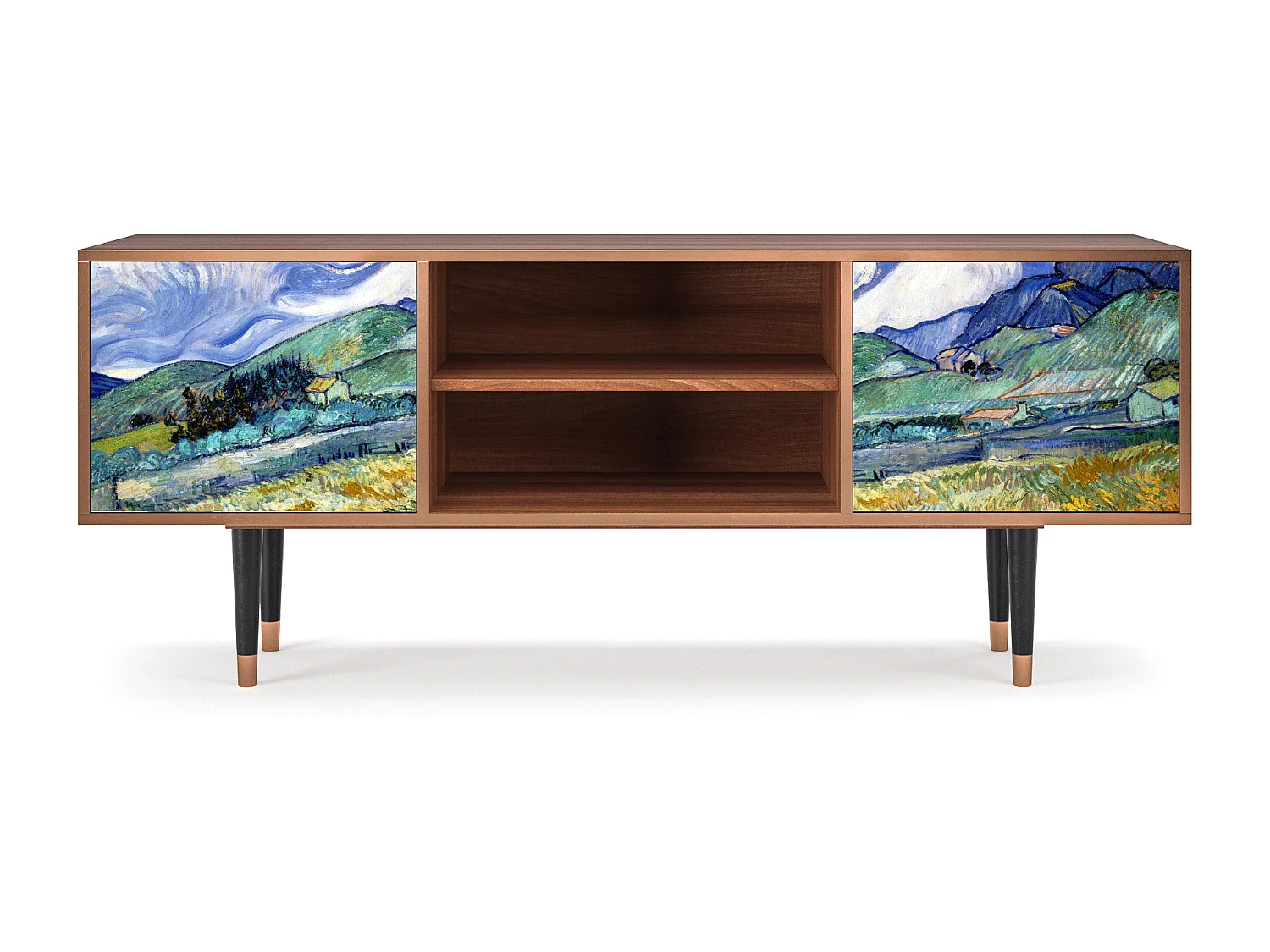 TV-meubel - 170х69х48 cm - T2 - Landscape, Walnoot