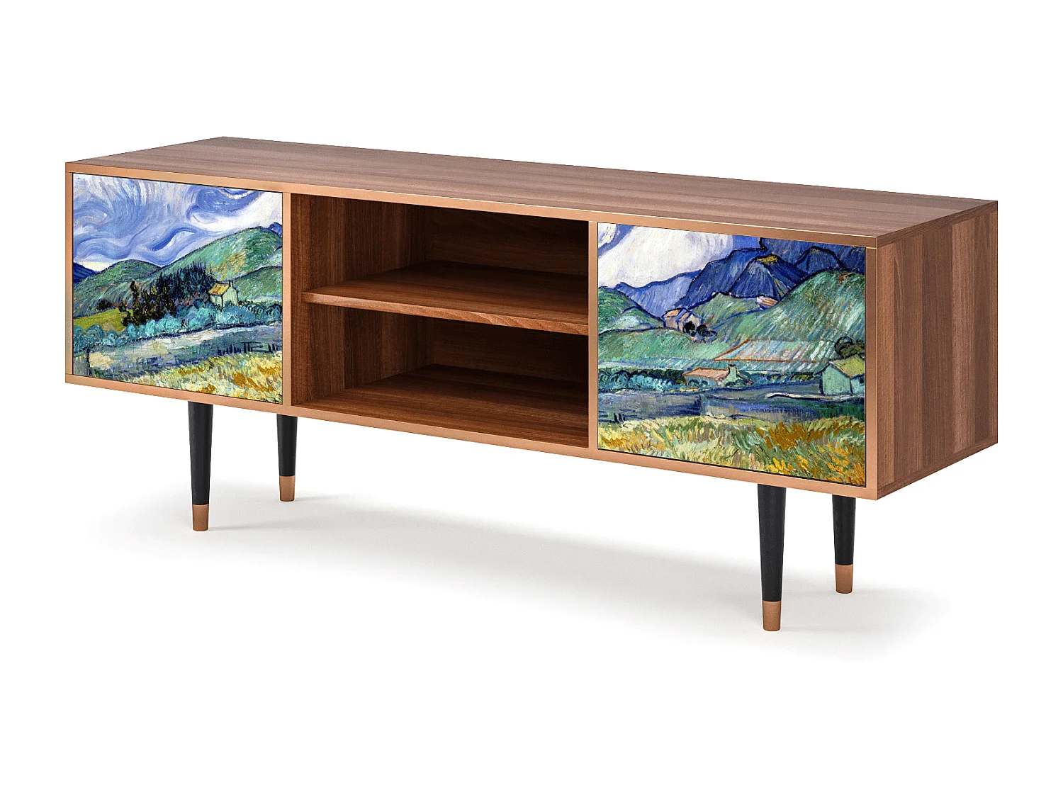 TV-meubel - 170х69х48 cm - T2 - Landscape, Walnoot