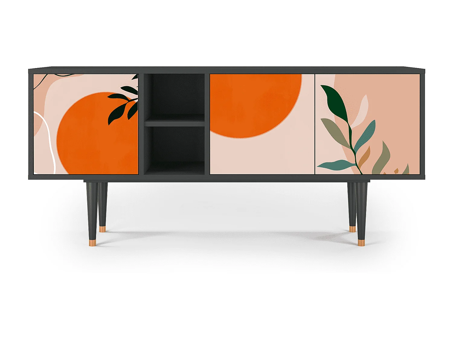 Mueble de TV - 150х69х41 cm - T5 - Artwork, Antracita