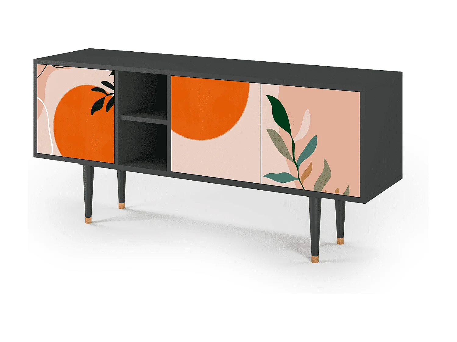 Mueble de TV - 150х69х41 cm - T5 - Artwork, Antracita