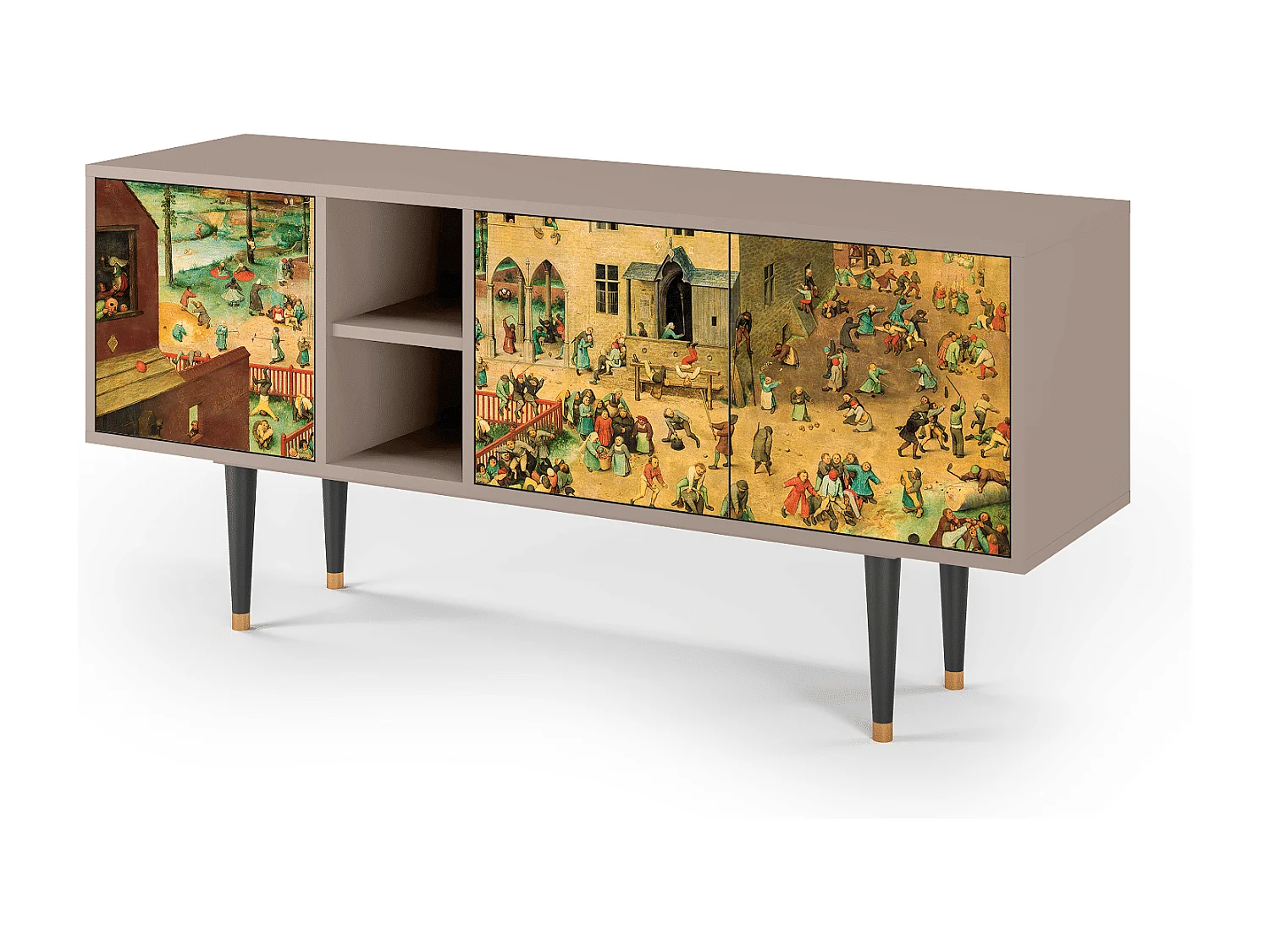 Mobile TV - 150х69х41 cm - T5 - Children Games, Latte