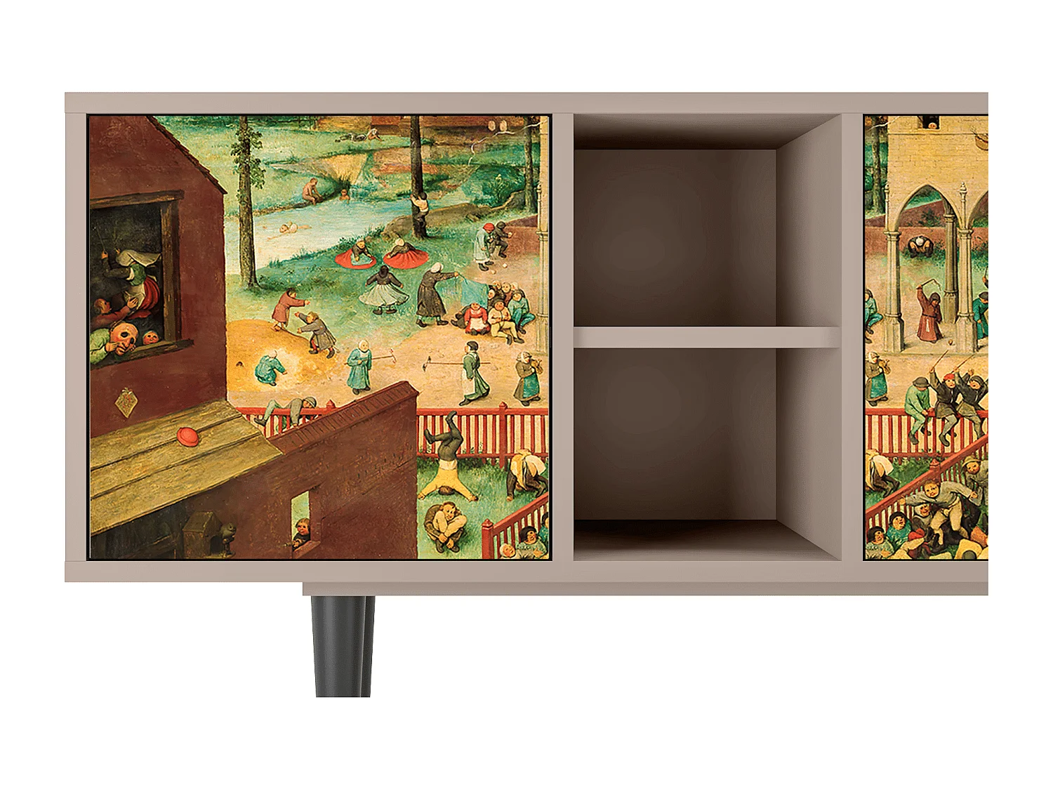 Mobile TV - 150х69х41 cm - T5 - Children Games, Latte