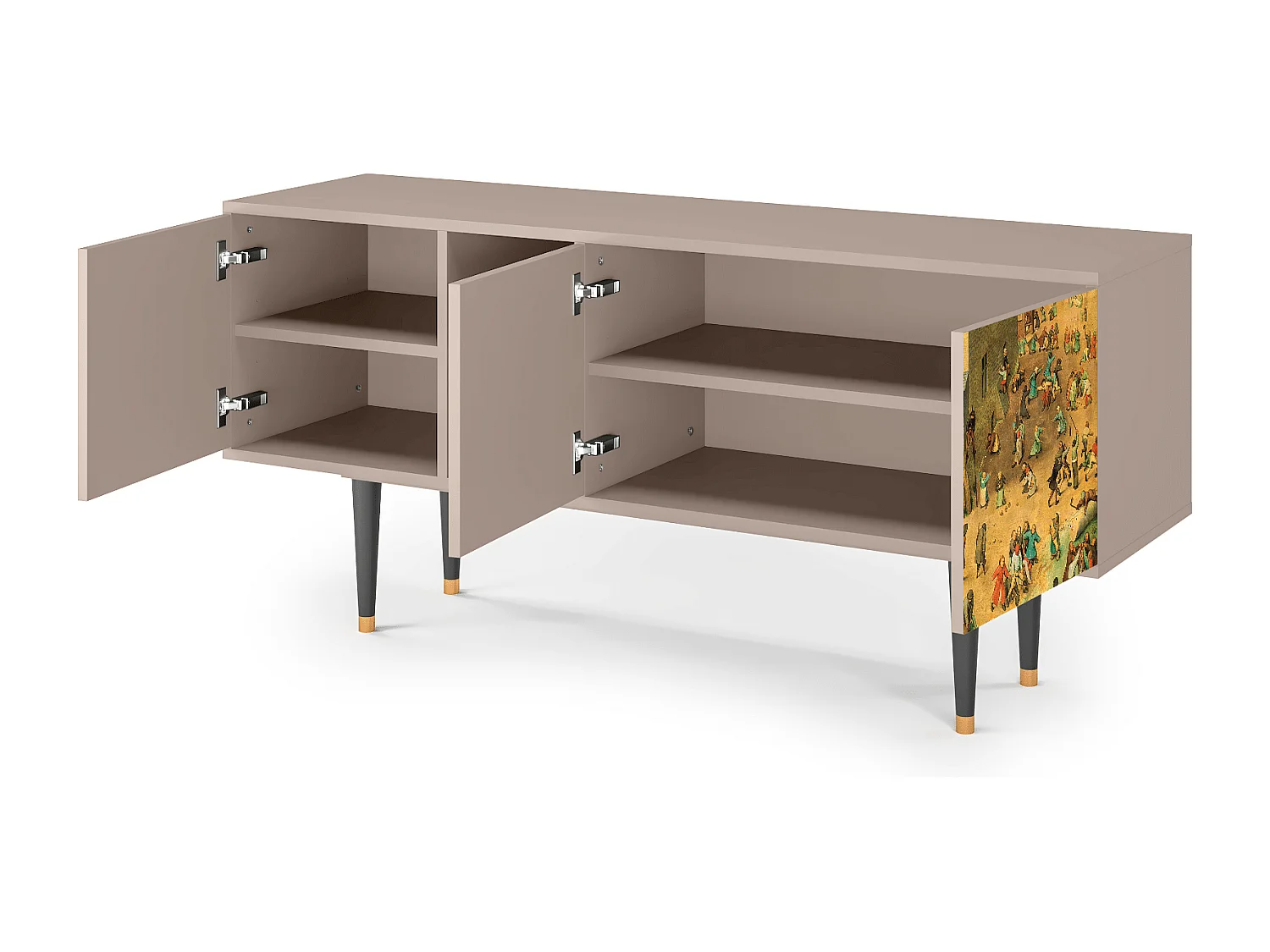 Mobile TV - 150х69х41 cm - T5 - Children Games, Latte