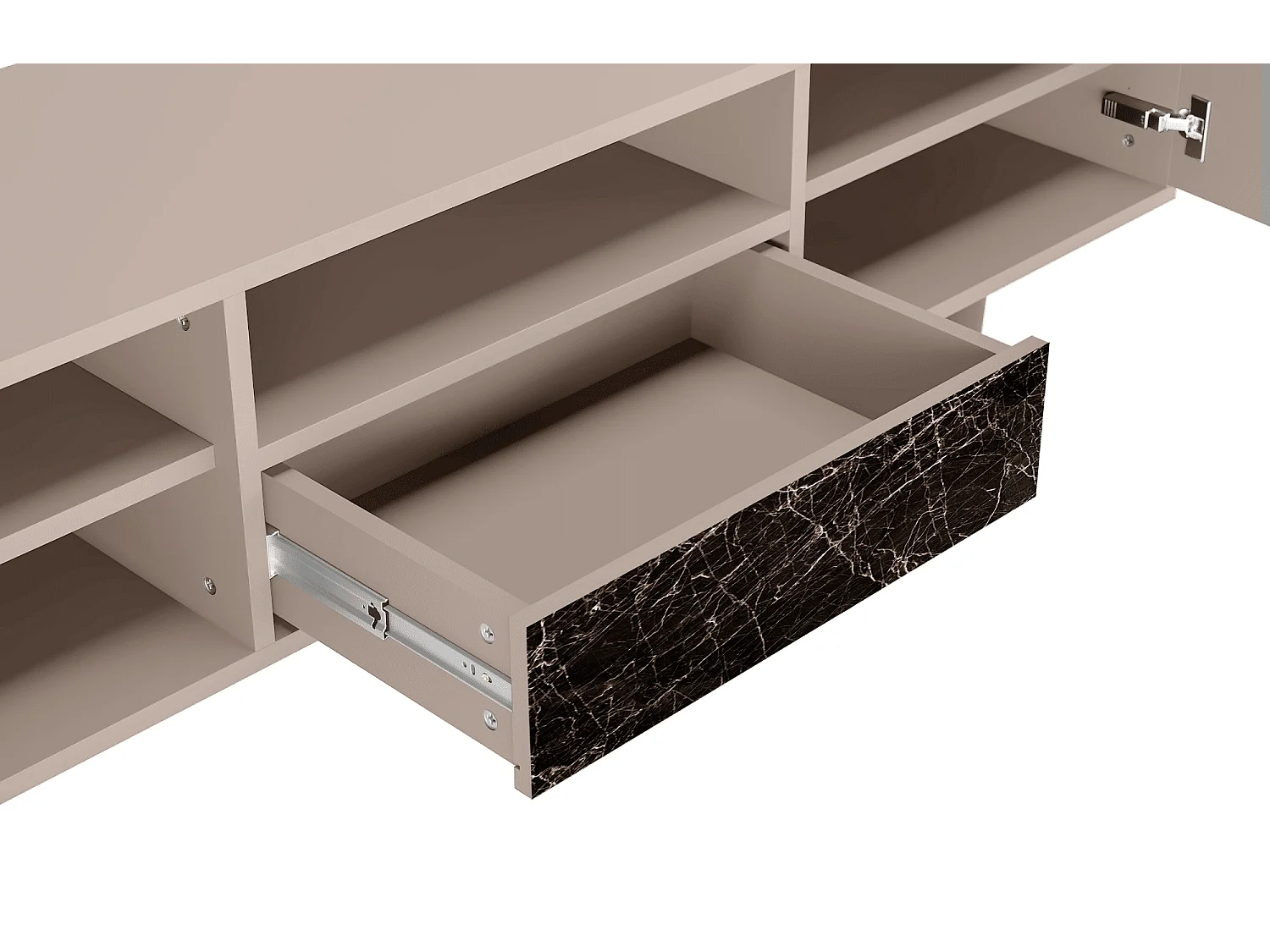 Meuble TV - 170х59х41 cm - T6 - Night Abyss, Latte