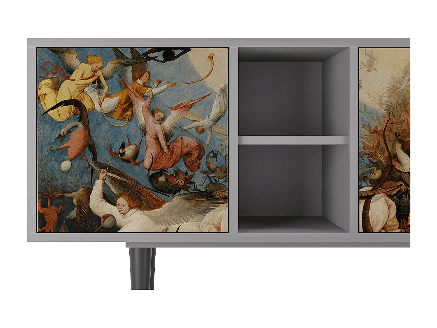 Meuble TV - 150х69х41 cm - T5 - The Fall, Gris