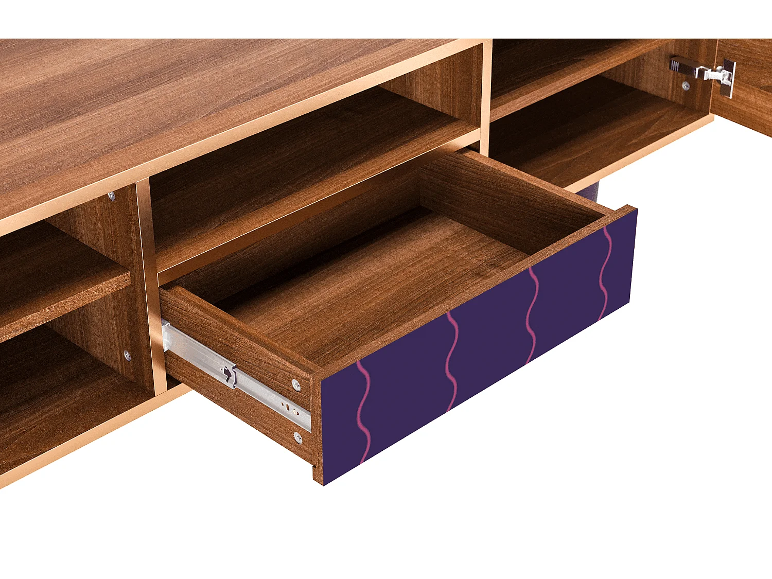 TV-meubel - 170х59х41 cm - T6 - Grape Maccaroni, Walnoot