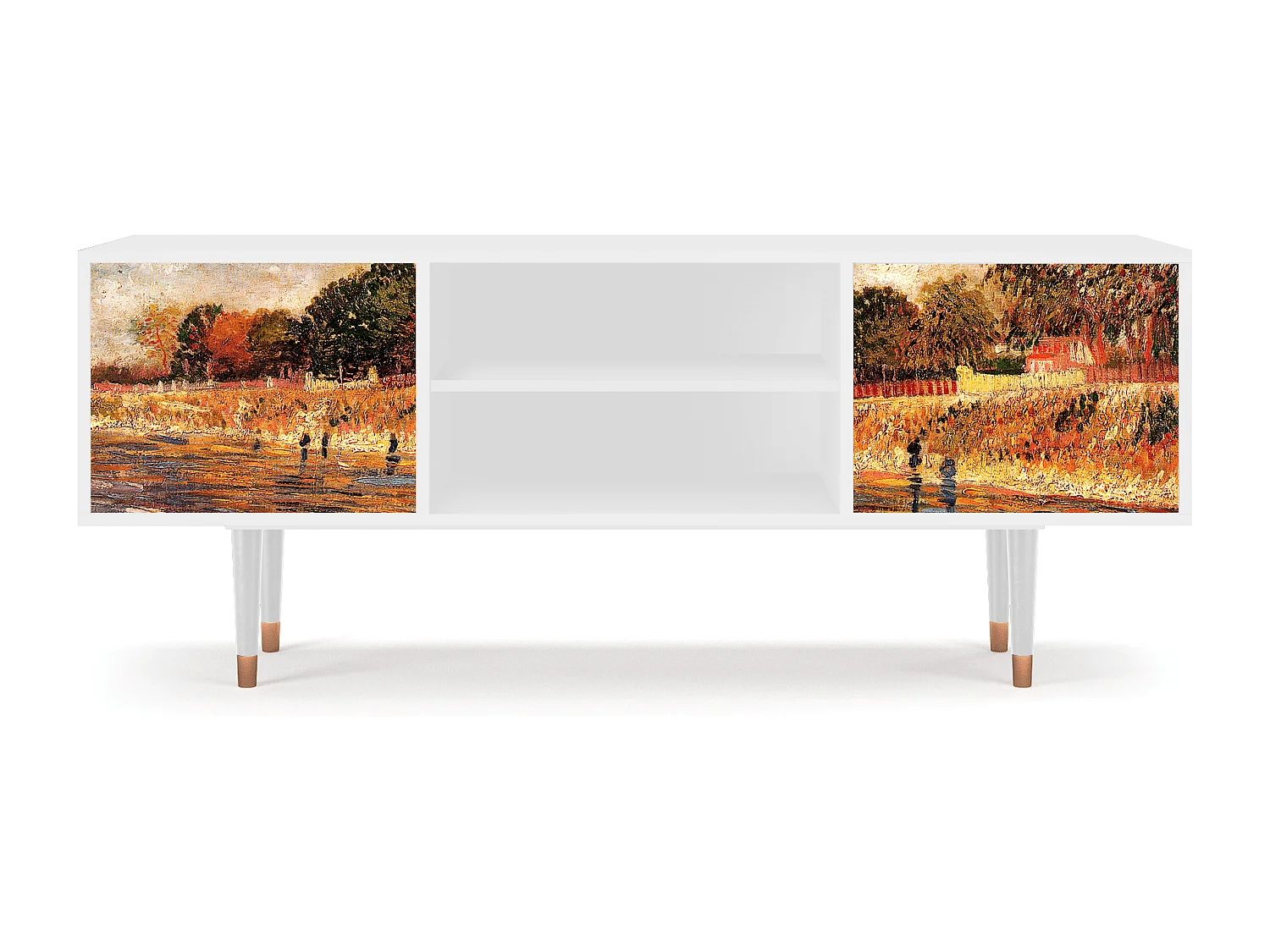Mobile TV - 170х69х48 cm - T2 - The Banks, Bianco
