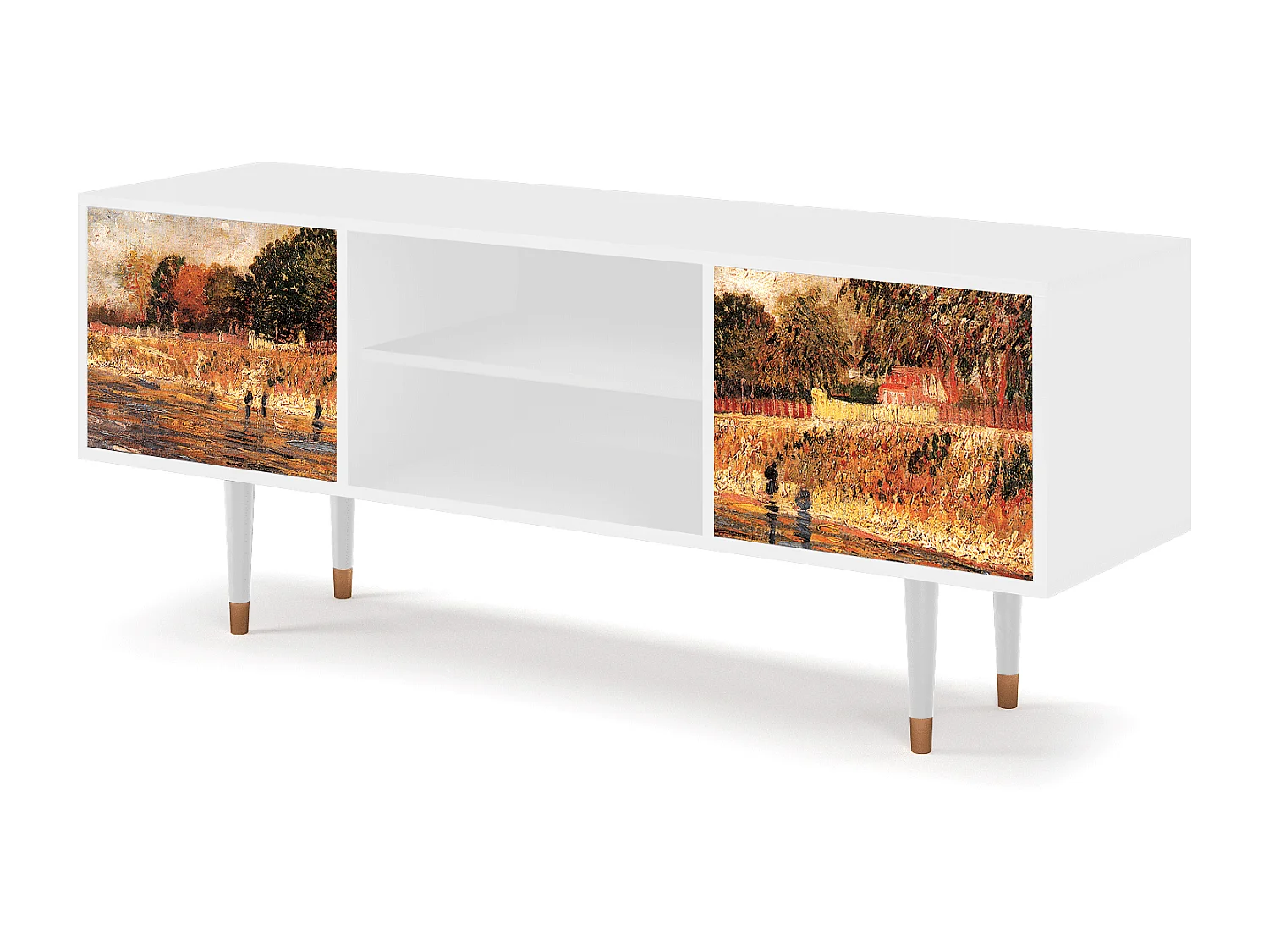 Mobile TV - 170х69х48 cm - T2 - The Banks, Bianco