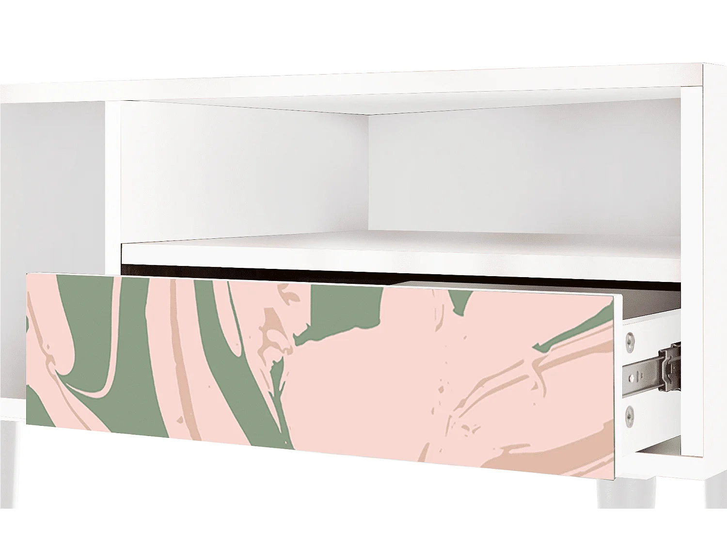 Mueble de TV - 115х59х48 cm - T3 - Aquarelle, Blanco