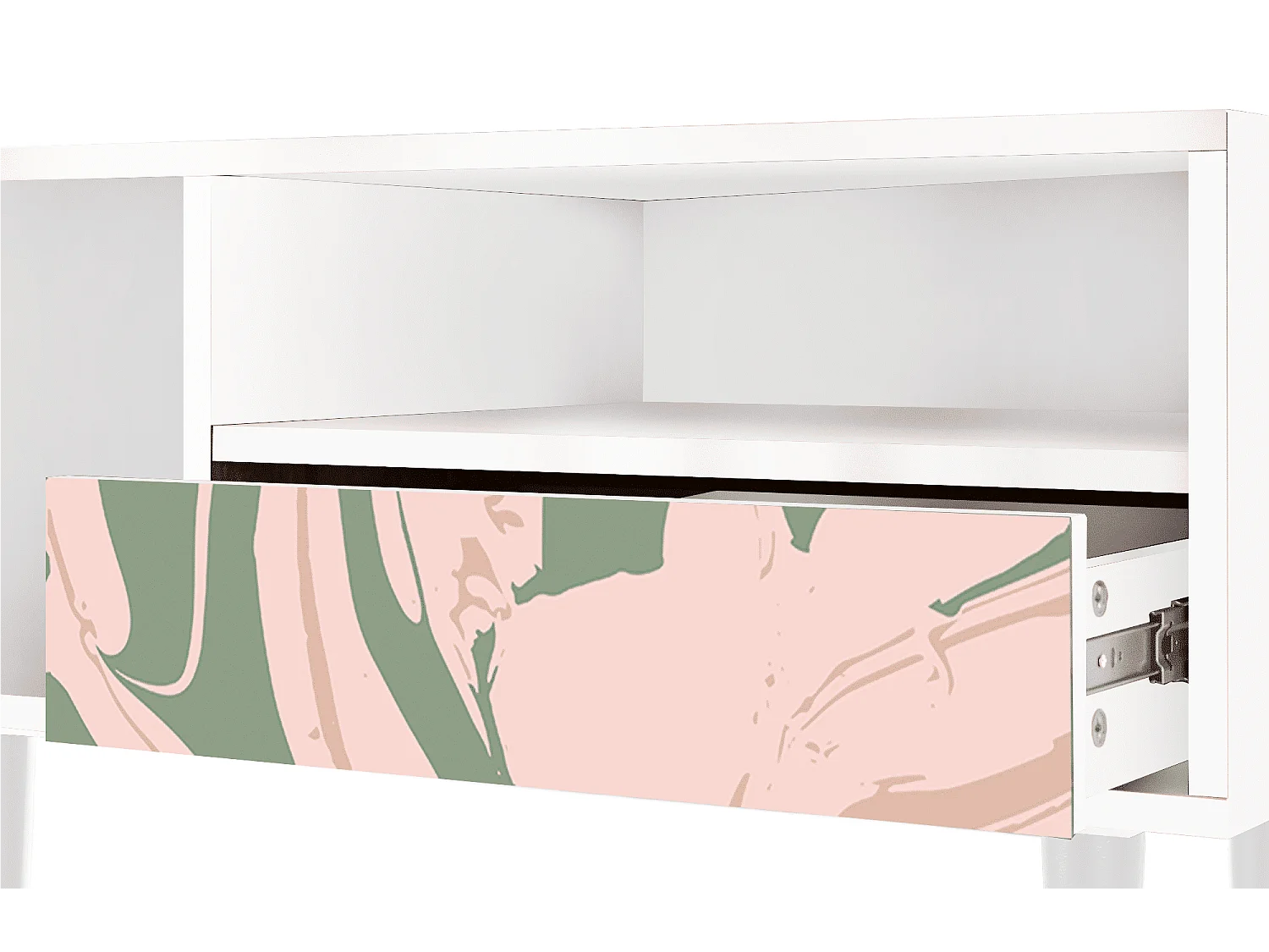 Mobile TV - 115х59х48 cm - T3 - Aquarelle, Bianco