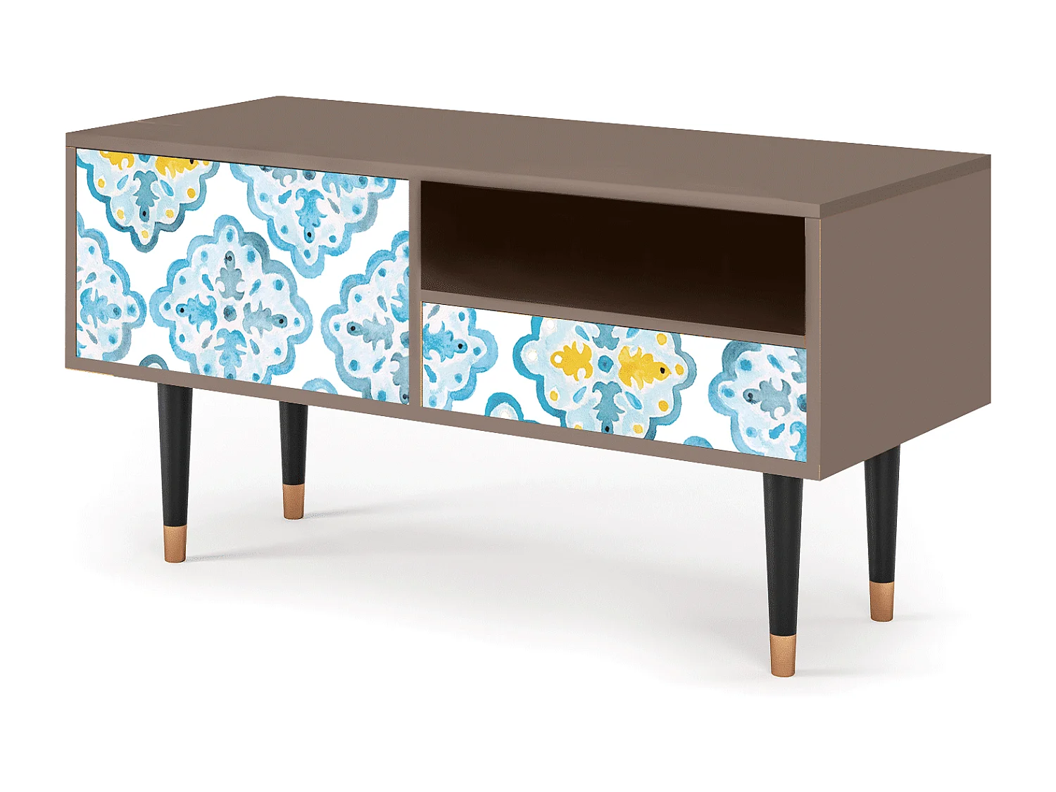 Meuble TV - 115х59х48 cm - T3 - Portugese tiles, Latte