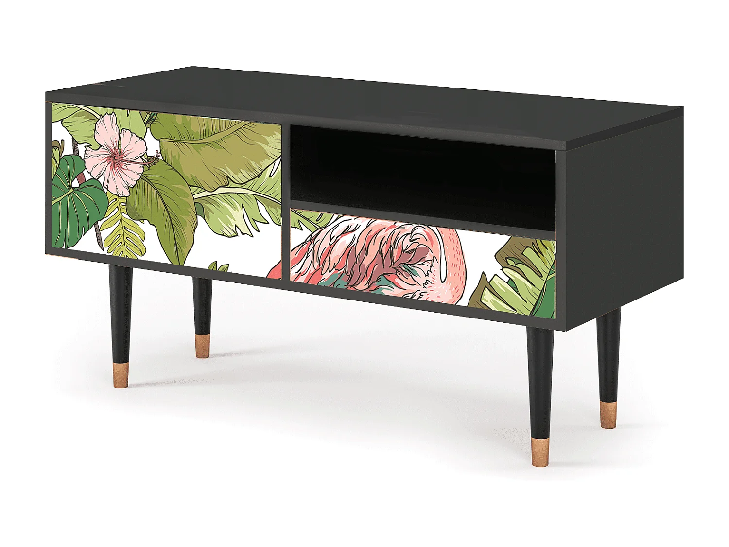 TV-Möbel - 115х59х48 cm - T3 - Sweet Flamingo, Anthrazit